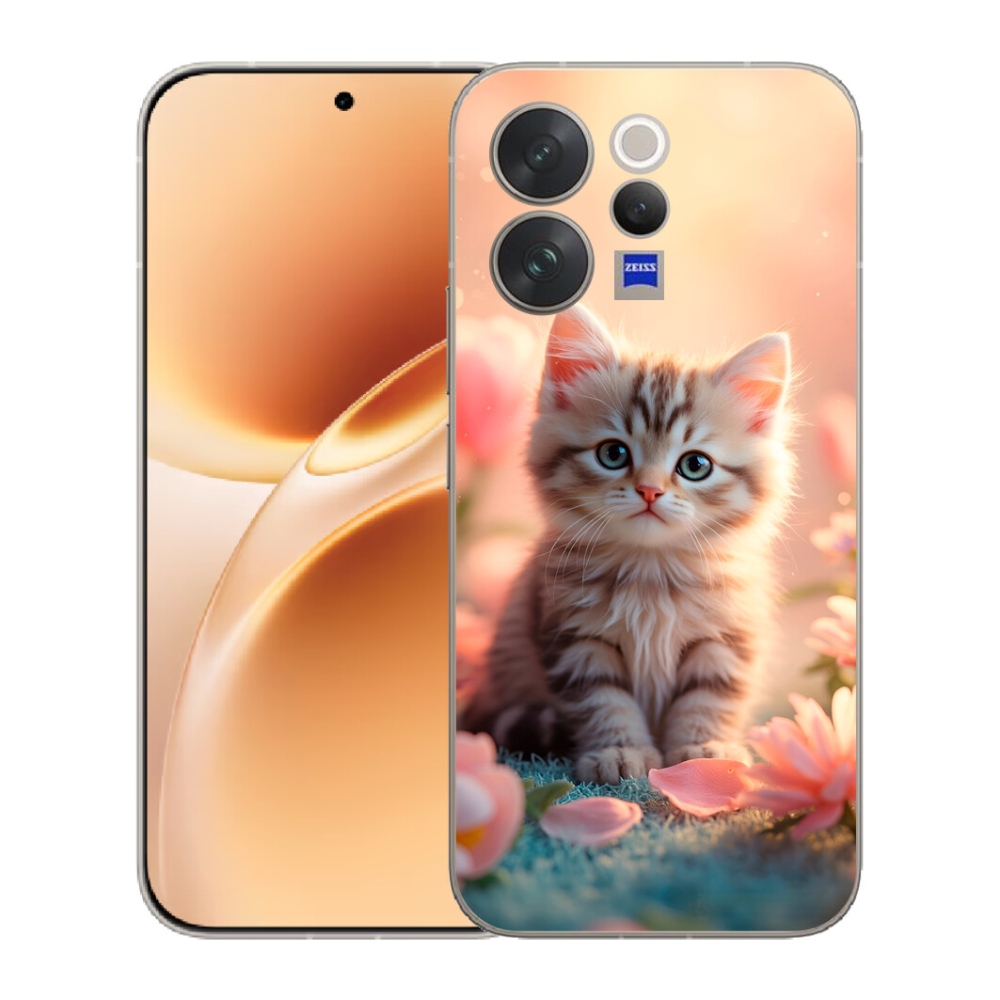 mmCase gél tok a Vivo V70-hez – aranyos cica 8