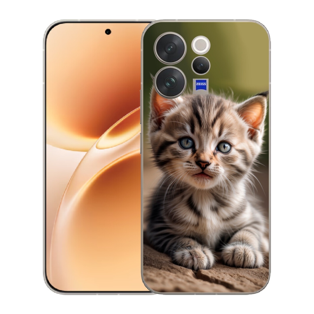 mmCase gél tok a Vivo V70-hez – aranyos cica 9