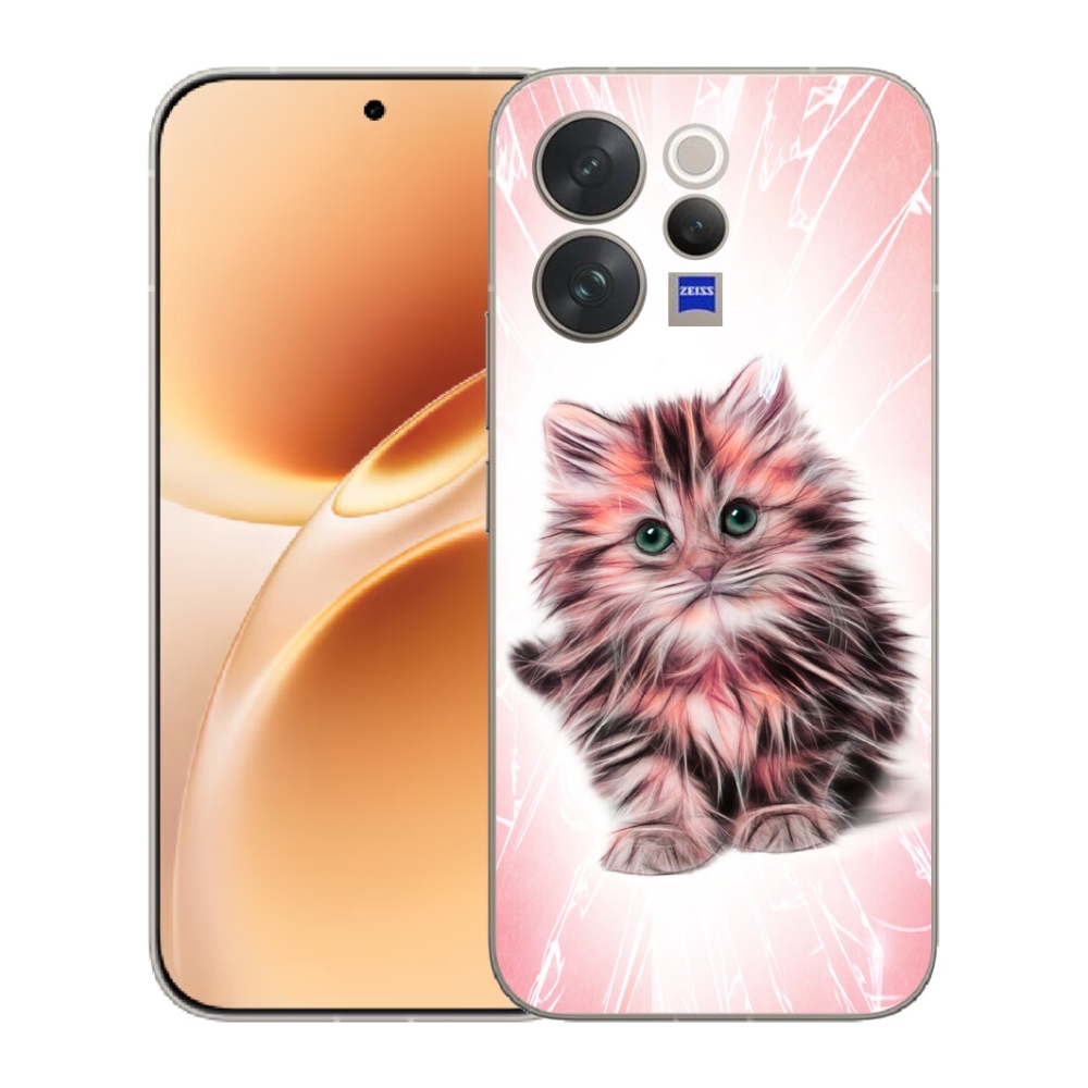 mmCase gél tok a Vivo V70-hez – aranyos cica