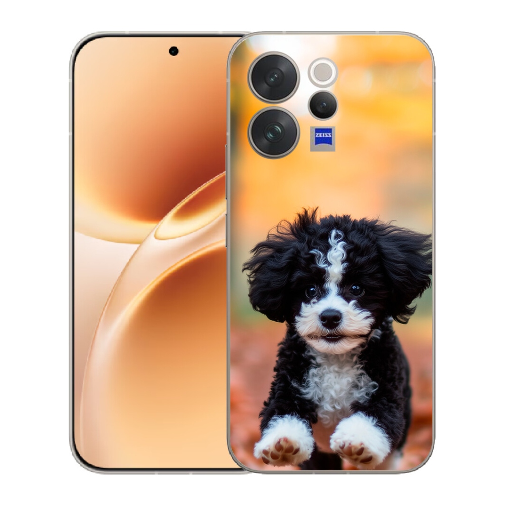 mmCase gél tok a Vivo V70-hez – aranyos kiskutya 2