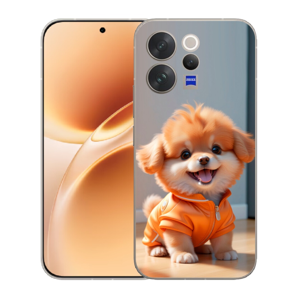 mmCase géltok a Vivo V70-hez – aranyos pomerániai pulóverben