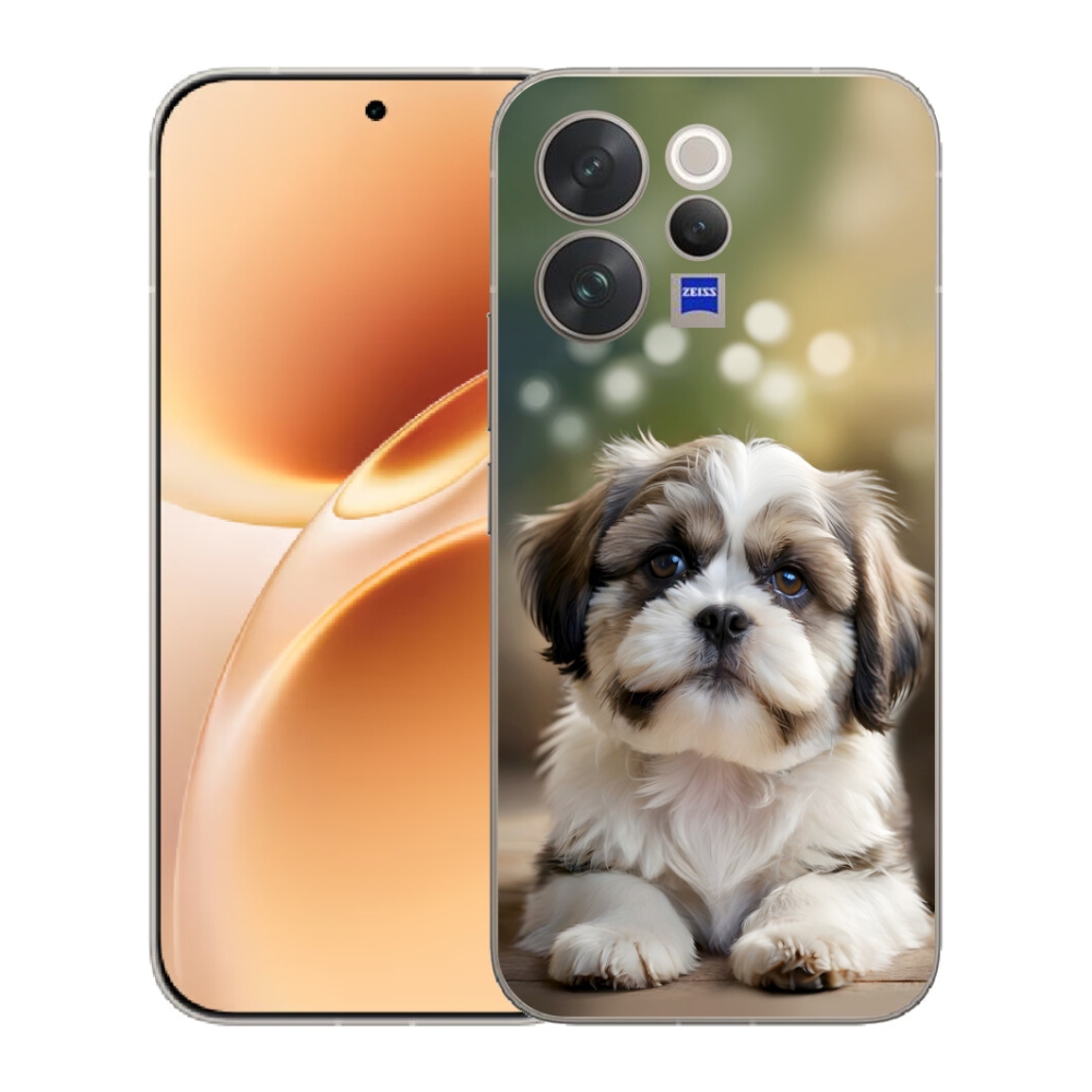 mmCase gél tok a Vivo V70-hez – aranyos shih-tzu