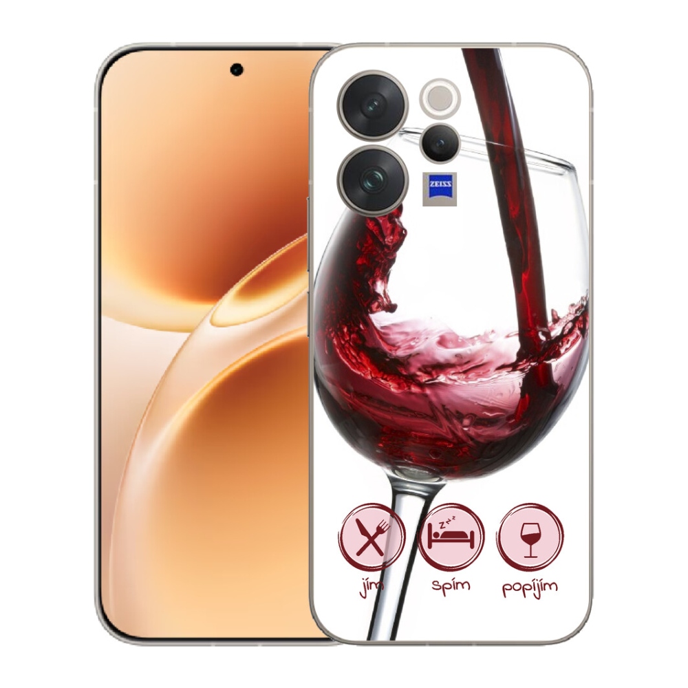 mmCase géltok a Vivo V70-hez – vörösboros pohár