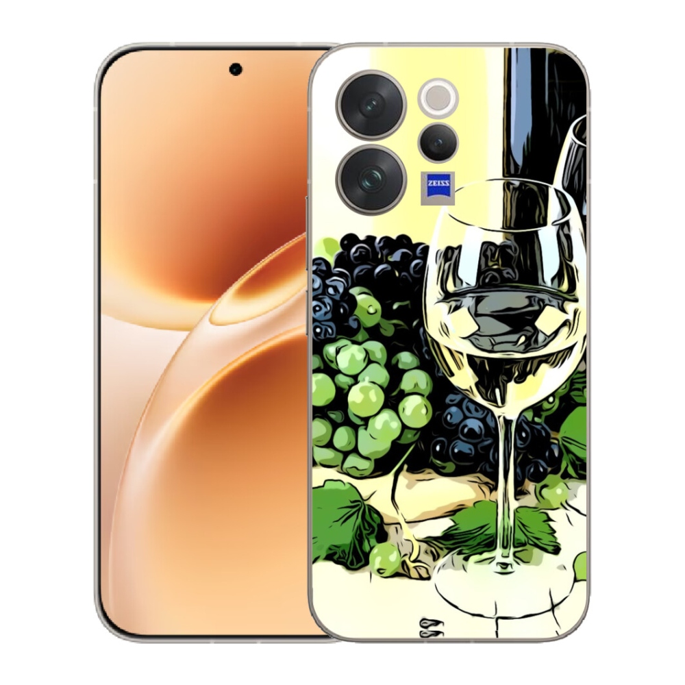 mmCase gél tok a Vivo V70-hez – egy pohár bor