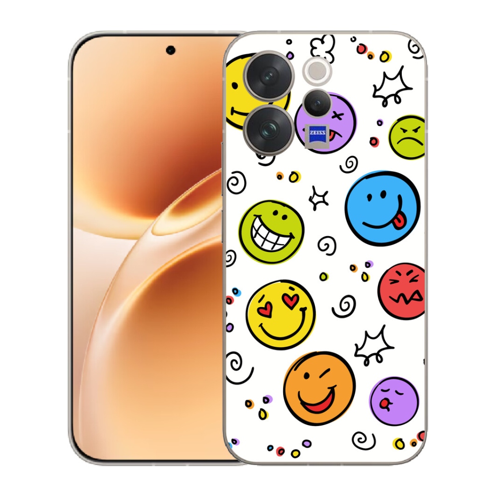 mmCase gél tok a Vivo V70-hez – smiley-k