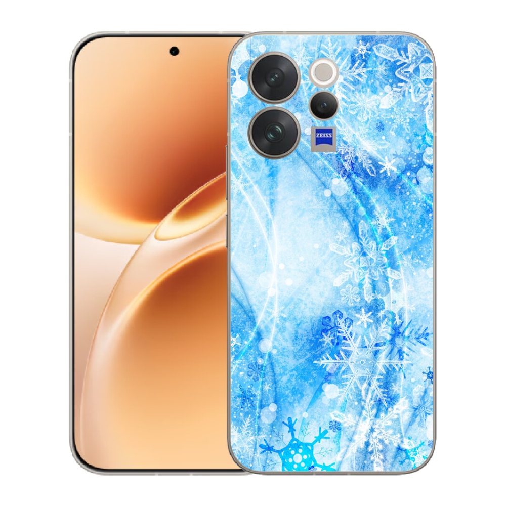 mmCase gél tok a Vivo V70-hez – hópelyhek