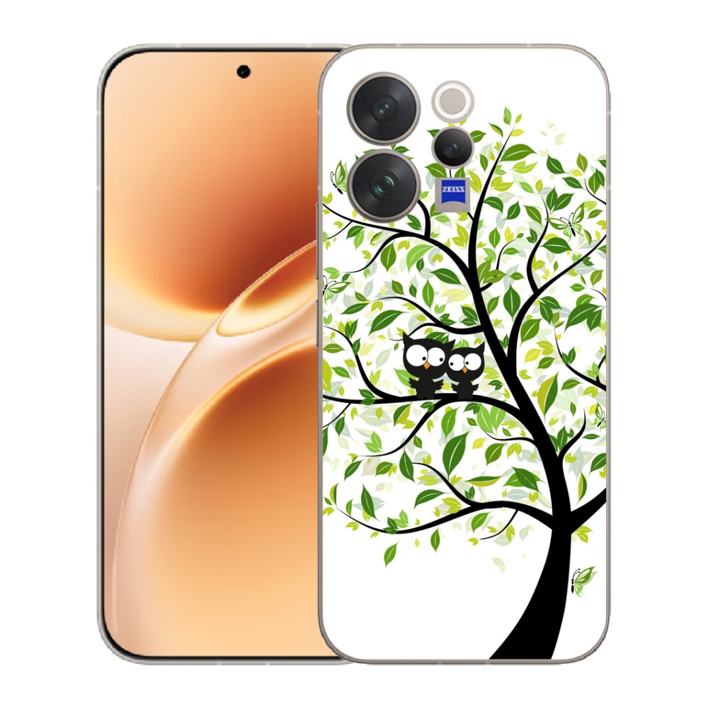 mmCase géltok a Vivo V70-hez – baglyok a fán
