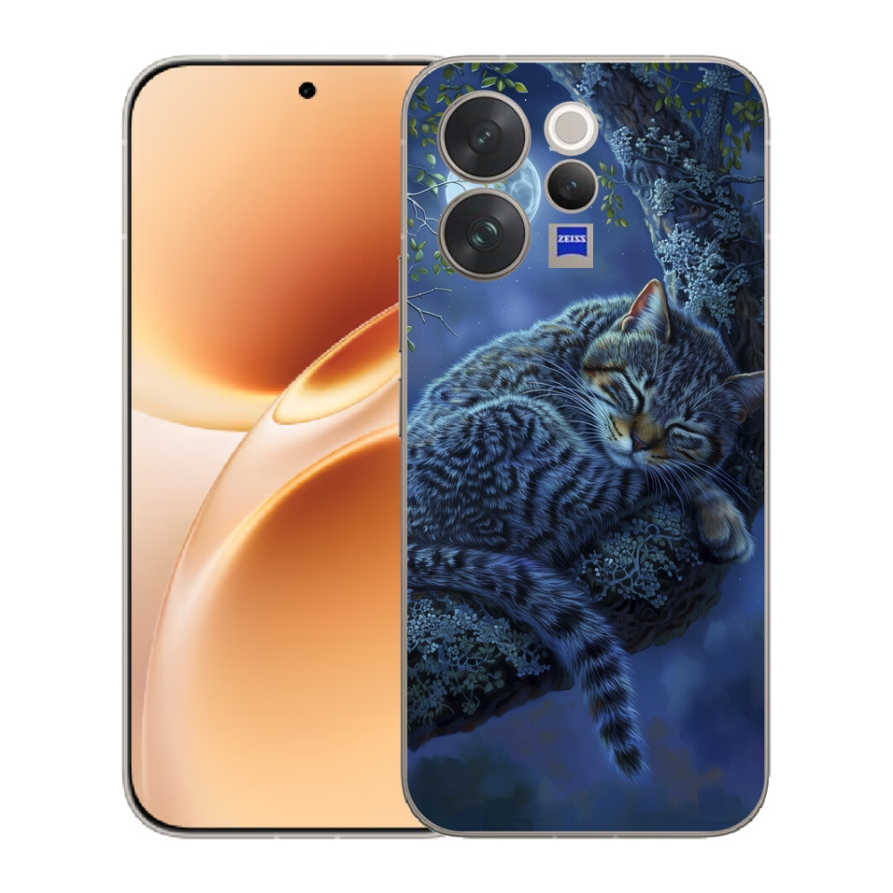 mmCase gél tok a Vivo V70-hez – alvó macska