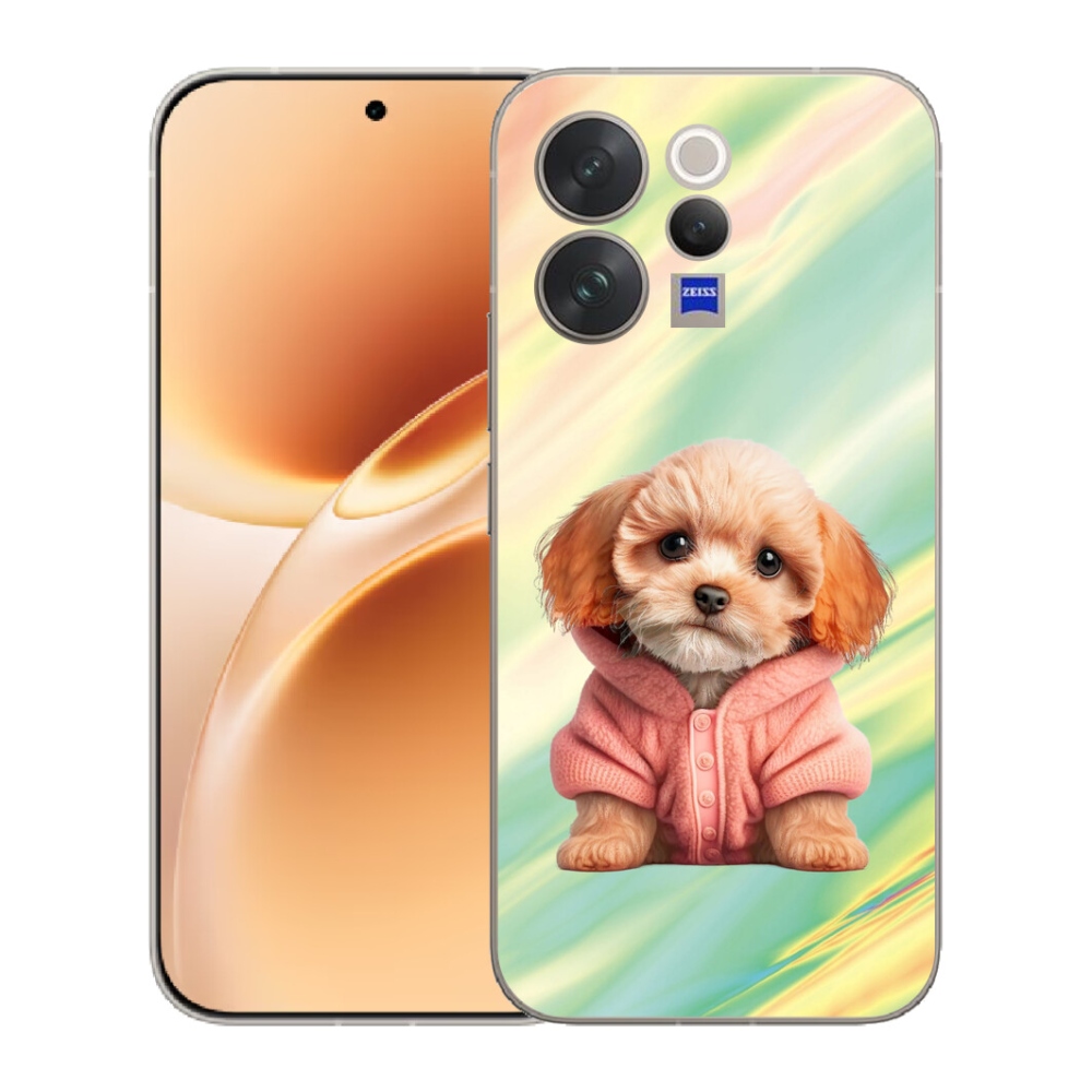 mmCase géltok a Vivo V70-hez – pulóveres kiskutya