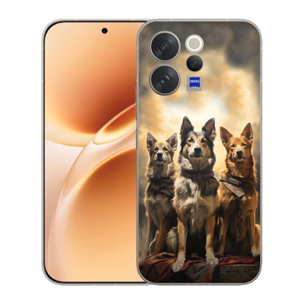 mmCase géltok a Vivo V70-hez – három kutya