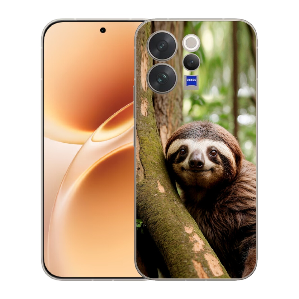 mmCase gél tok a Vivo V70-hez – mosolygós lajhár