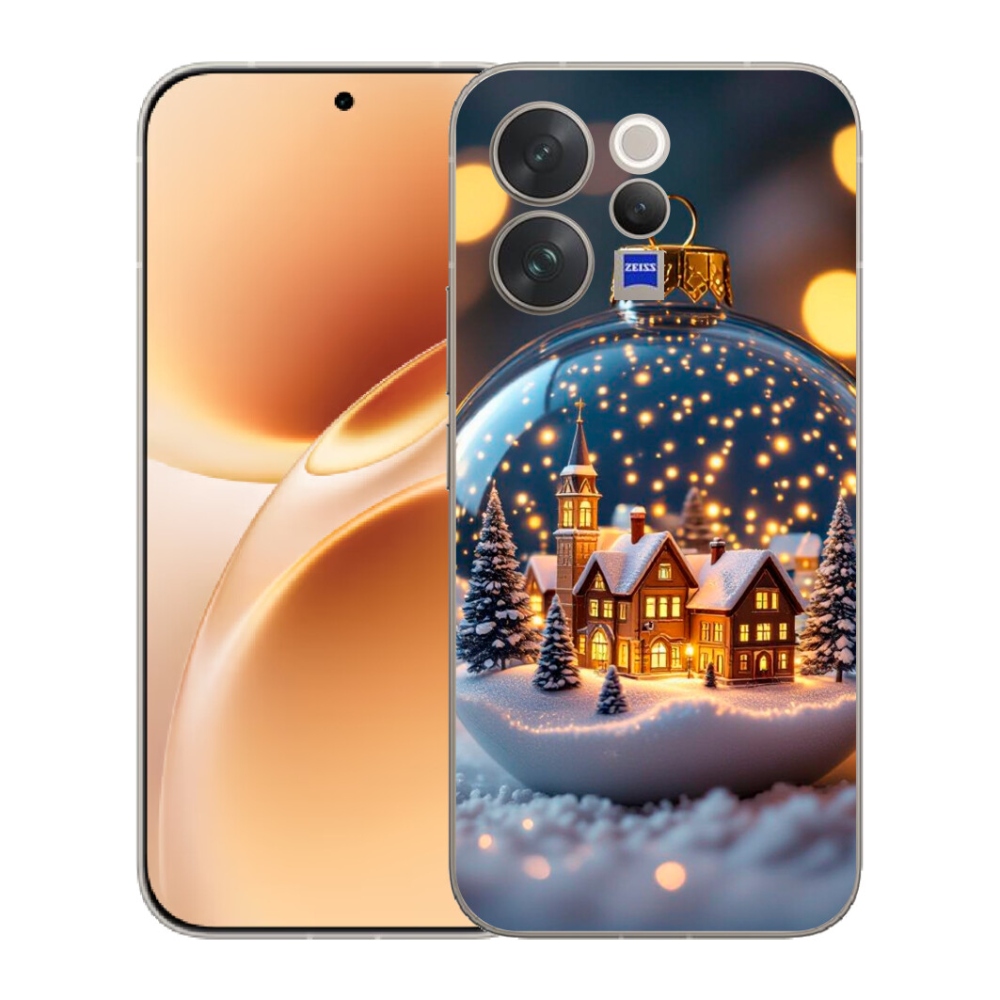 mmCase gél tok a Vivo V70-hez – karácsonyi gömb 4
