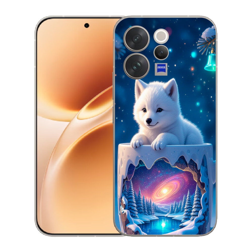 mmCase gél tok a Vivo V70-hez – karácsonyi kiskutya