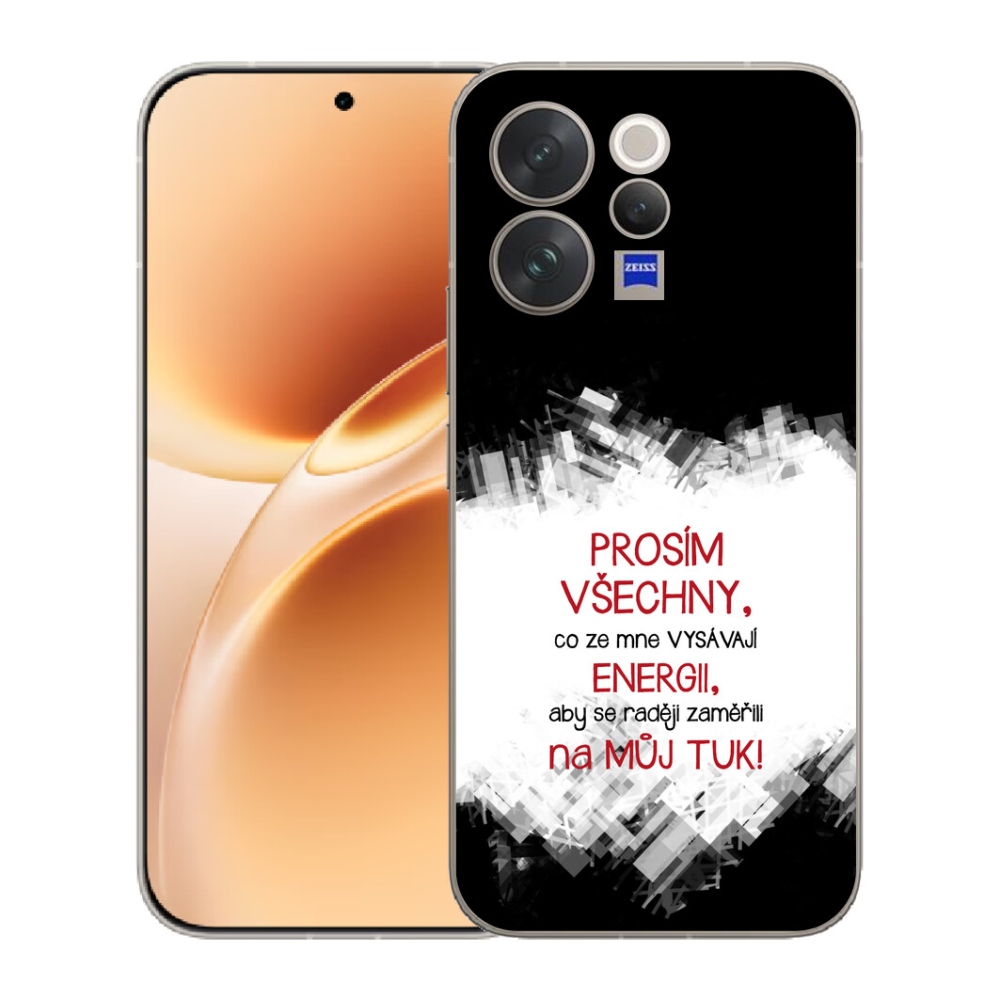 mmCase géltok a Vivo V70-hez – vicces felirat, 1 db, piros