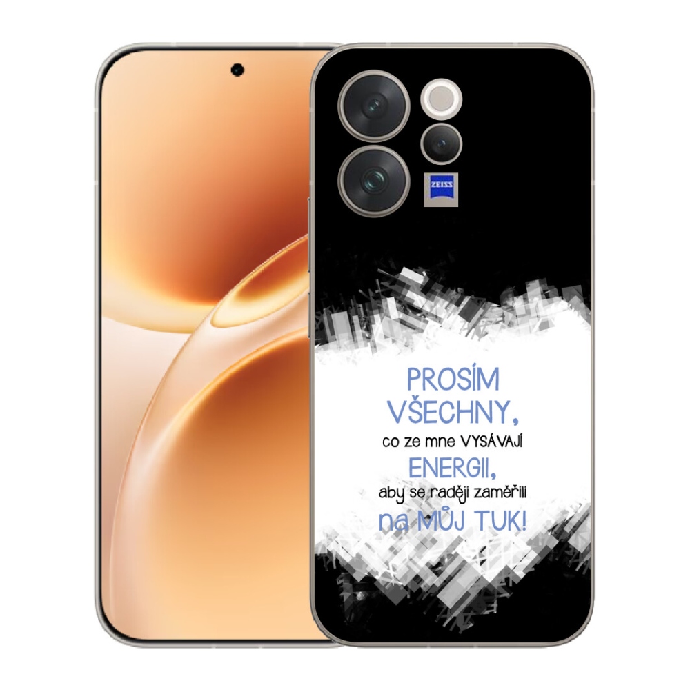 mmCase gél tok a Vivo V70-hez – vicces felirat, 1 db, kék