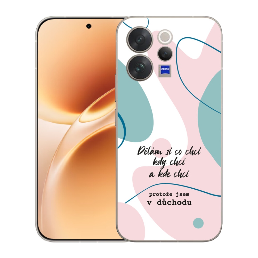 mmCase géltok a Vivo V70-hez – vicces felirat, 10 fehér háttér