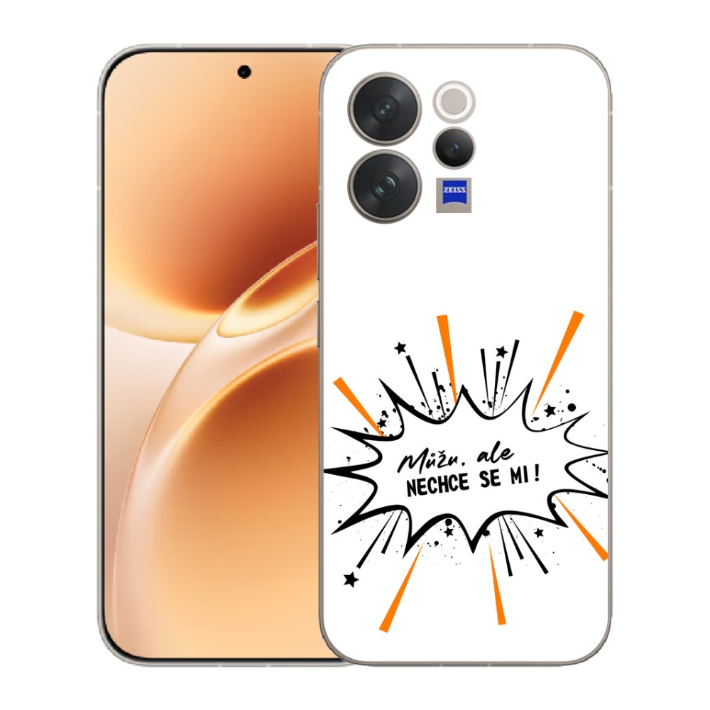 mmCase géltok a Vivo V70-hez – vicces felirat, 11, fehér háttér