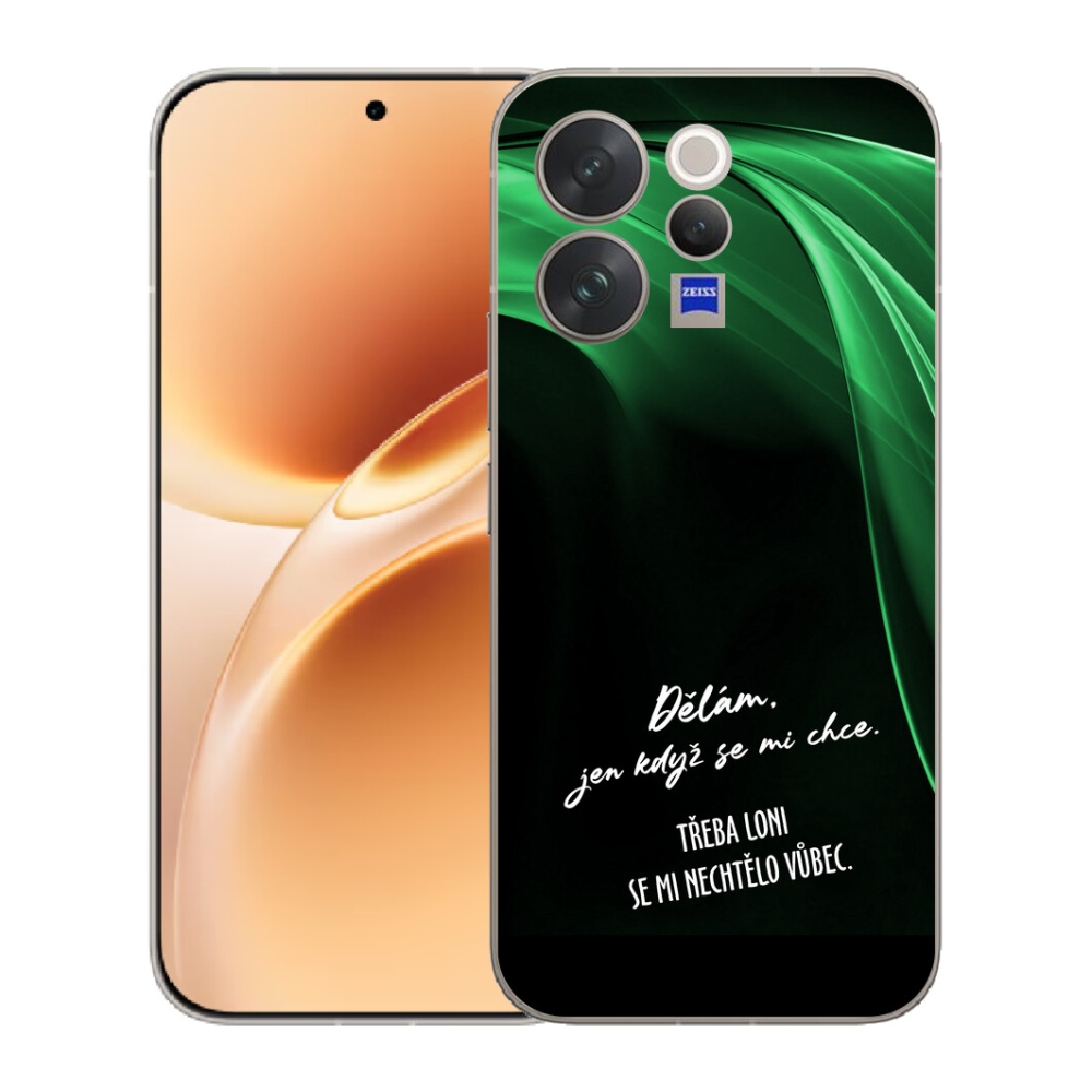 mmCase gél tok a Vivo V70-hez – vicces felirat, 12, fekete háttér