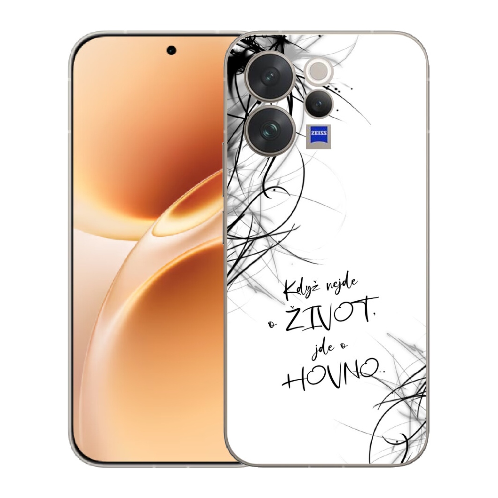 mmCase géltok a Vivo V70-hez – vicces felirat, 16, fehér háttér
