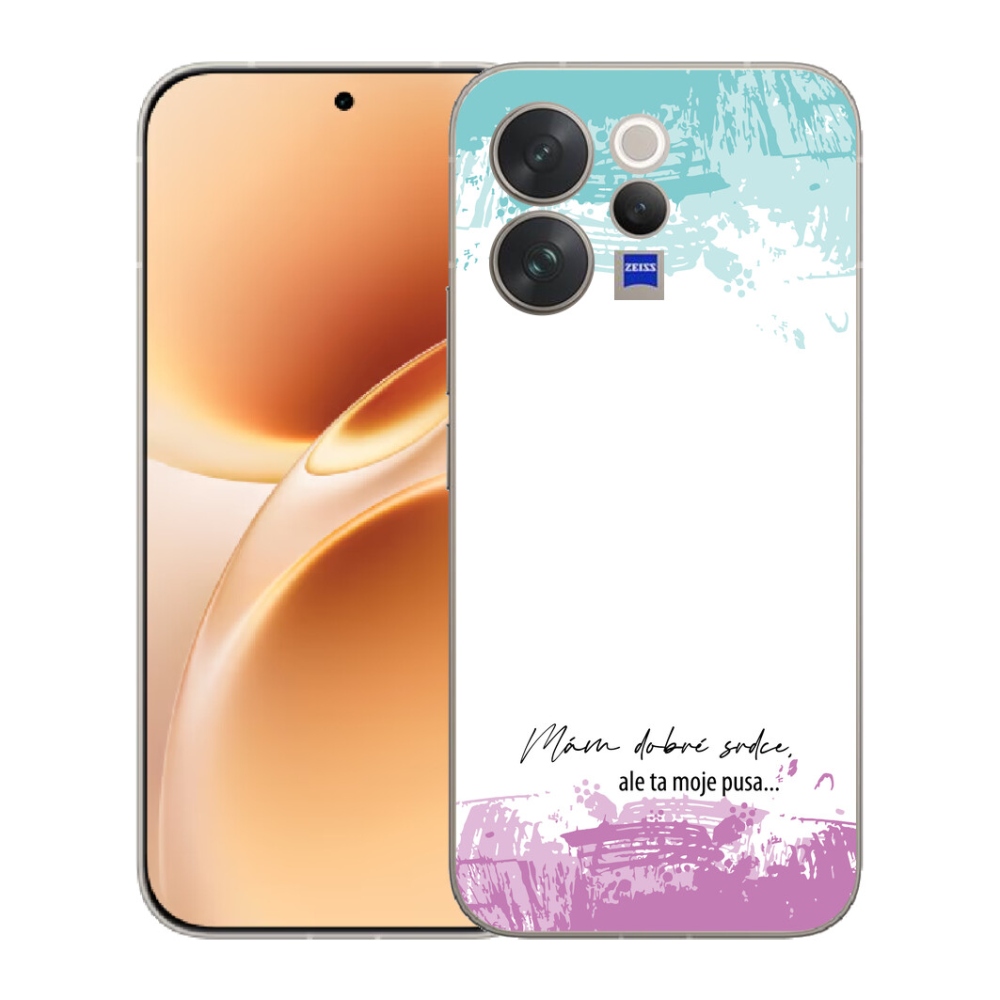 mmCase géltok a Vivo V70-hez – vicces felirat, 3 fehér háttér