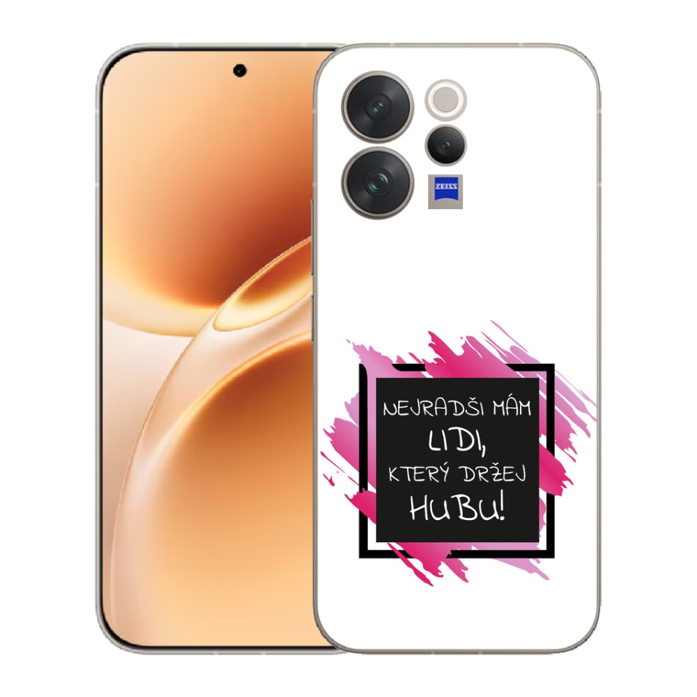 mmCase géltok a Vivo V70-hez – vicces felirat, 7 fekete-fehér háttér