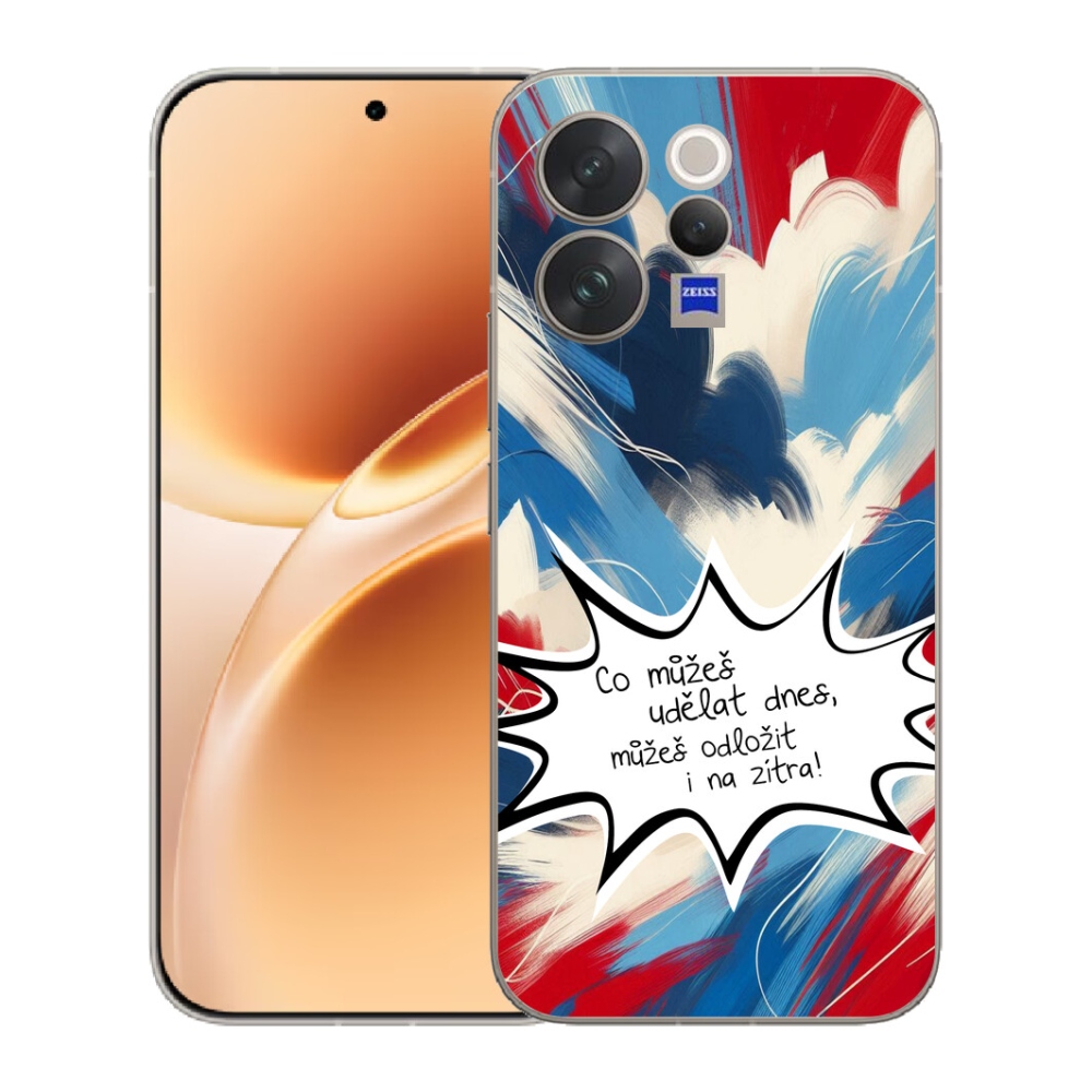 mmCase gél tok a Vivo V70-hez – vicces felirat, 9, fehér háttér