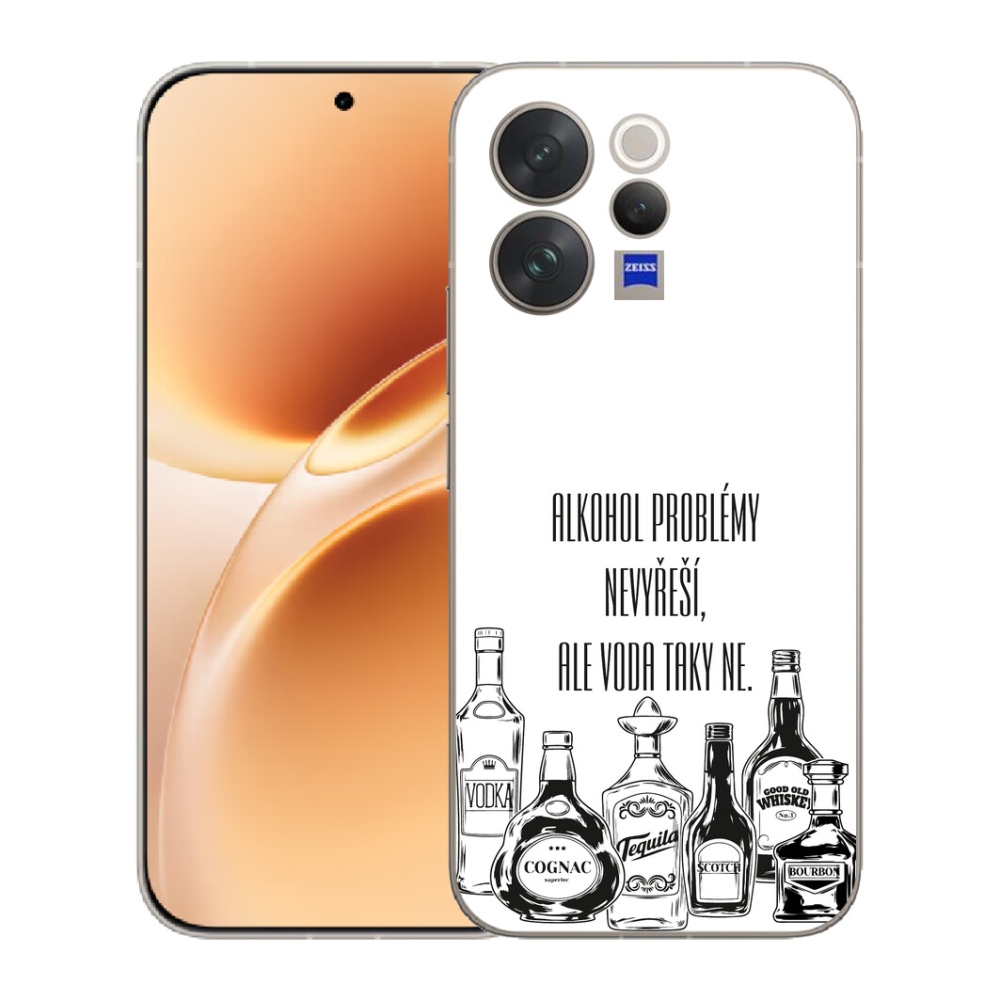 mmCase gél tok a Vivo V70-hez – vicces felirat fehér háttérrel