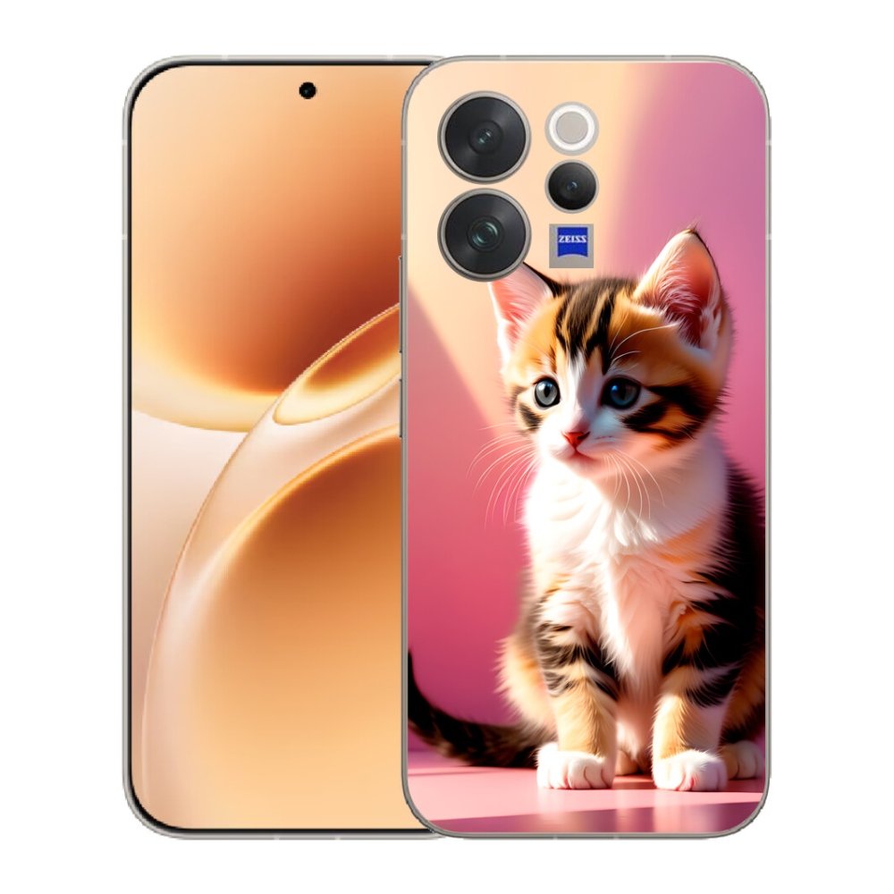 mmCase gél tok a Vivo V70-hez – kíváncsi cica 2