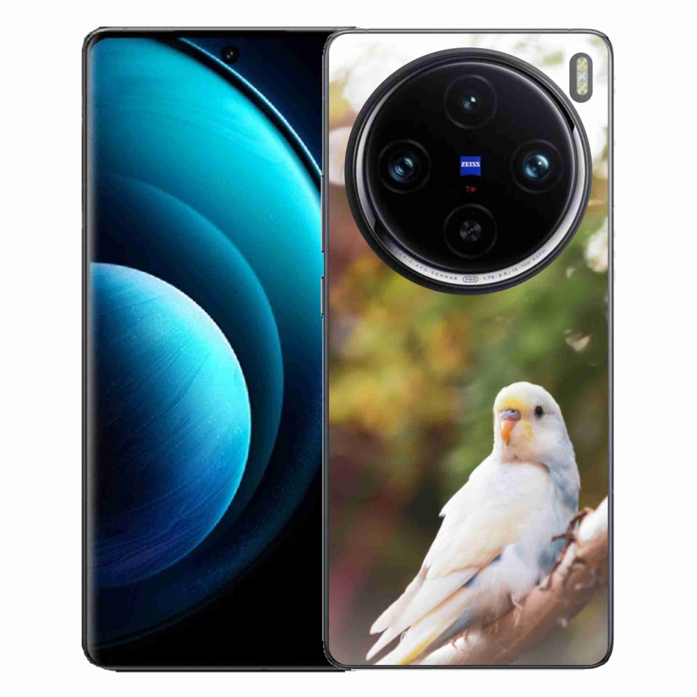 mmCase géltok a Vivo X100 Pro 5G-hez – fehér papagáj