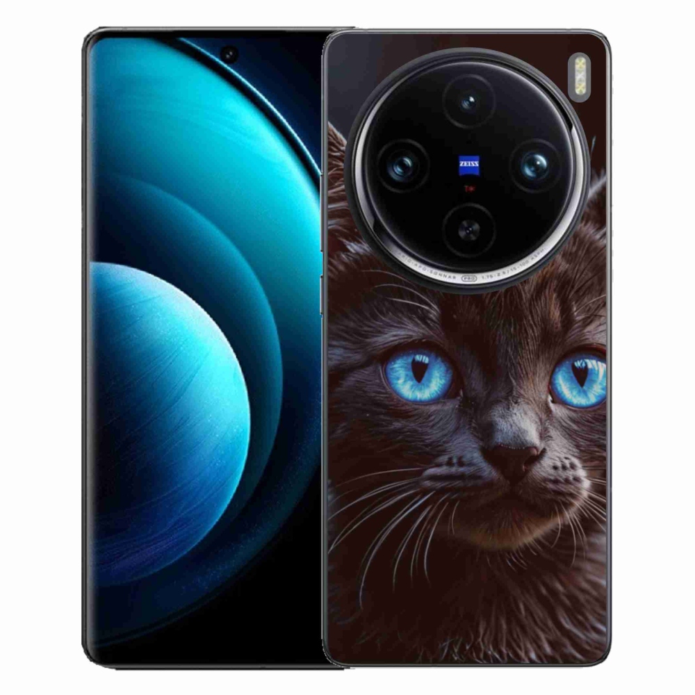mmCase gél tok a Vivo X100 Pro 5G-hez – fekete cica 2