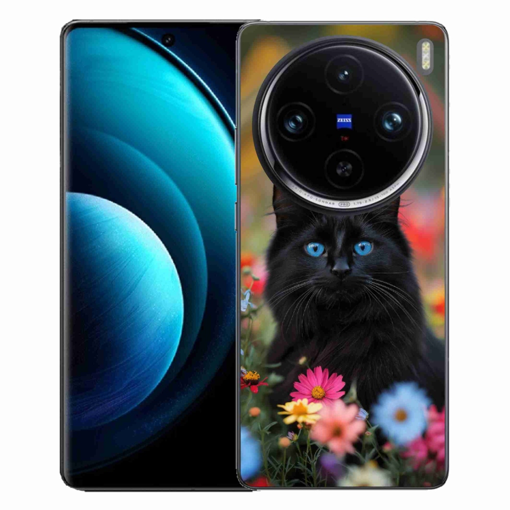 mmCase gél tok a Vivo X100 Pro 5G-hez – fekete cica 4