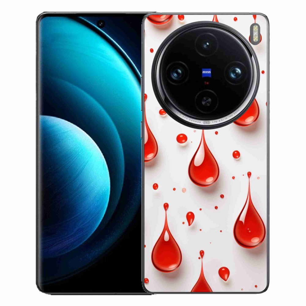 mmCase géltok a Vivo X100 Pro 5G-hez – piros cseppek
