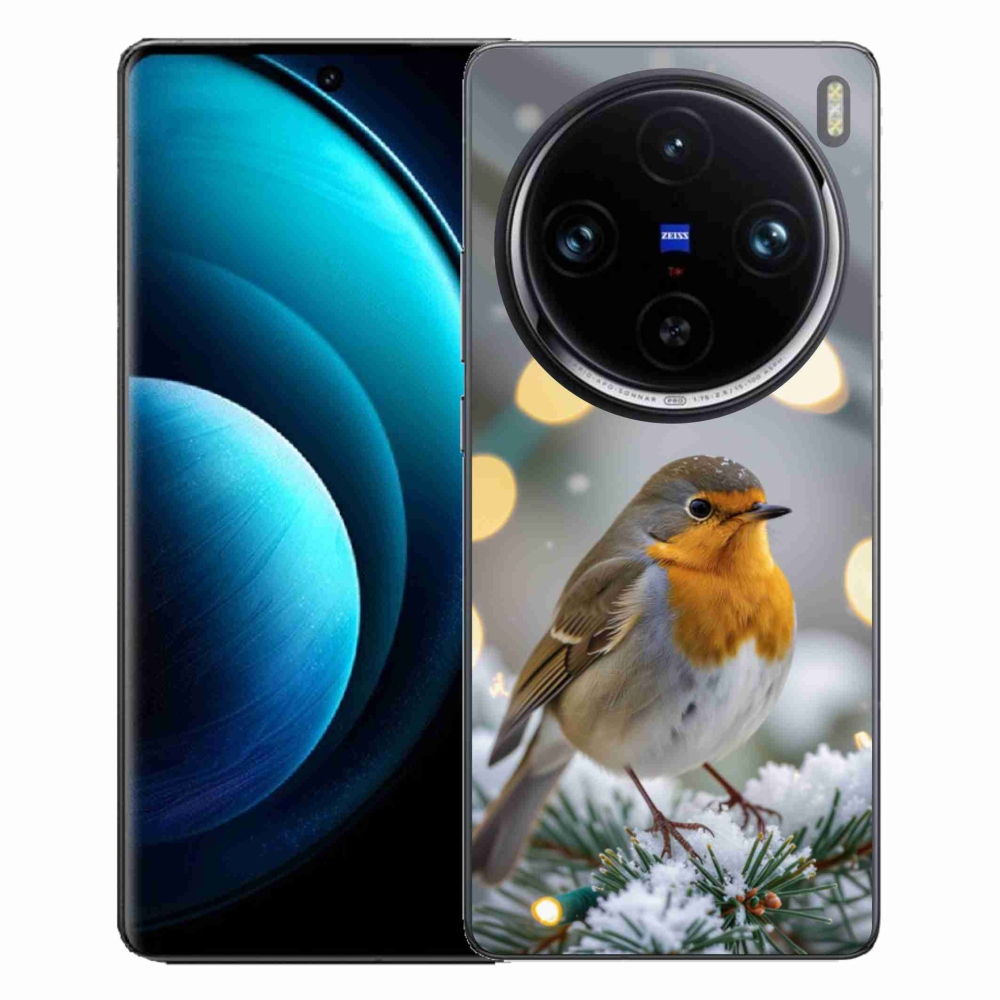mmCase gélhuzat a Vivo X100 Pro 5G-hez – téli vörös