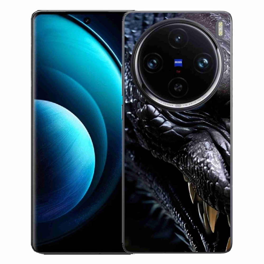 mmCase gélhuzat a Vivo X100 Pro 5G-hez – sárkányos mintázat