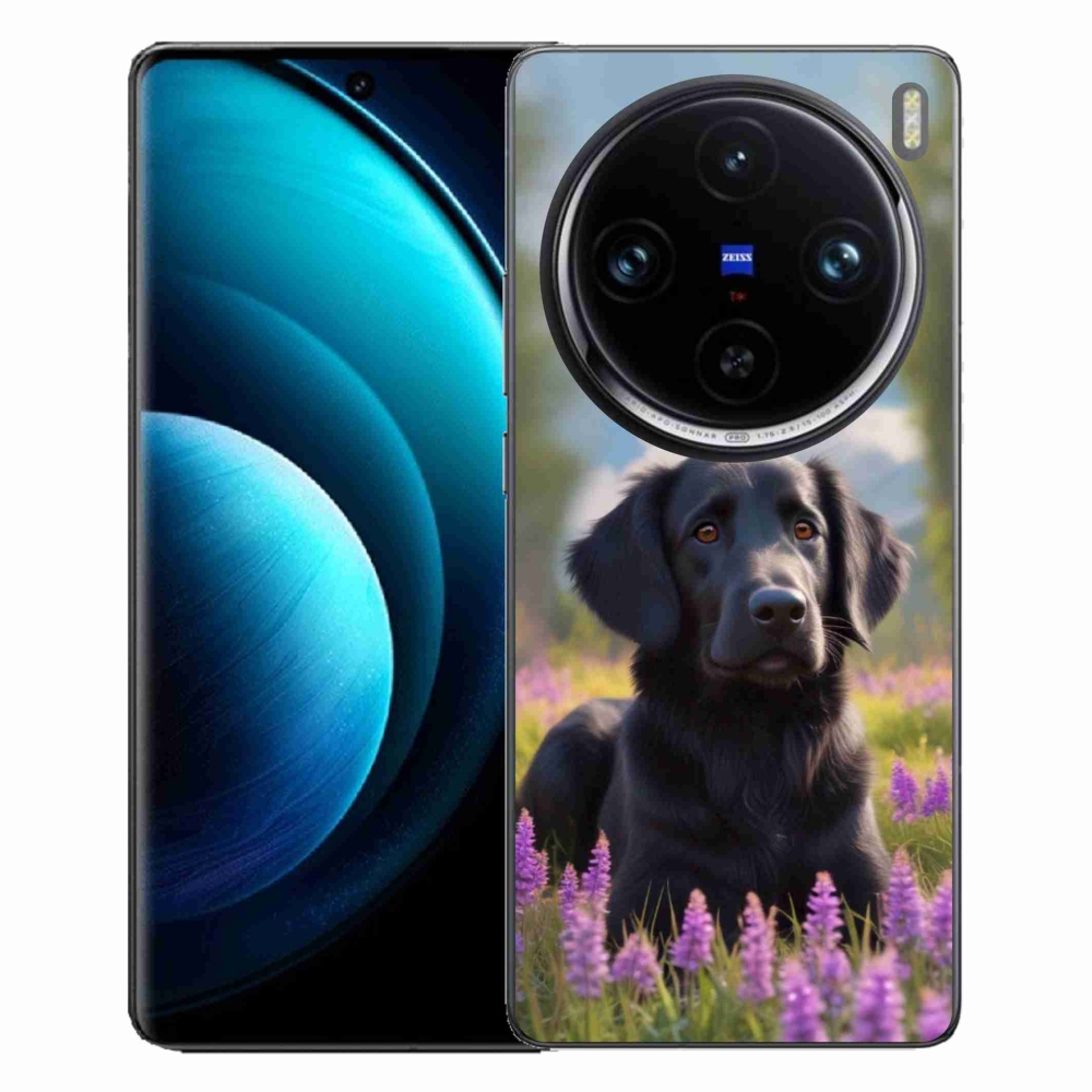 mmCase géltok a Vivo X100 Pro 5G-hez – elegáns fekete retriever