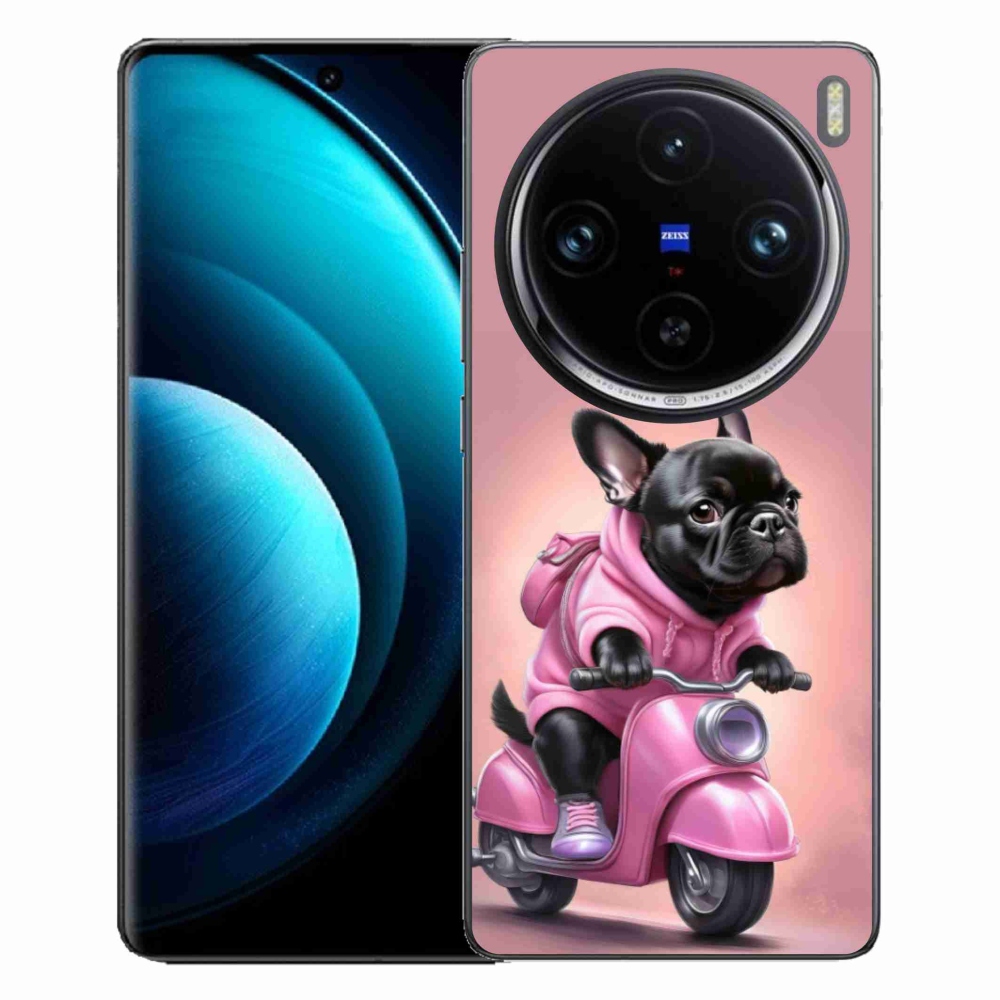 mmCase géltok a Vivo X100 Pro 5G-hez – francia buldog robogón