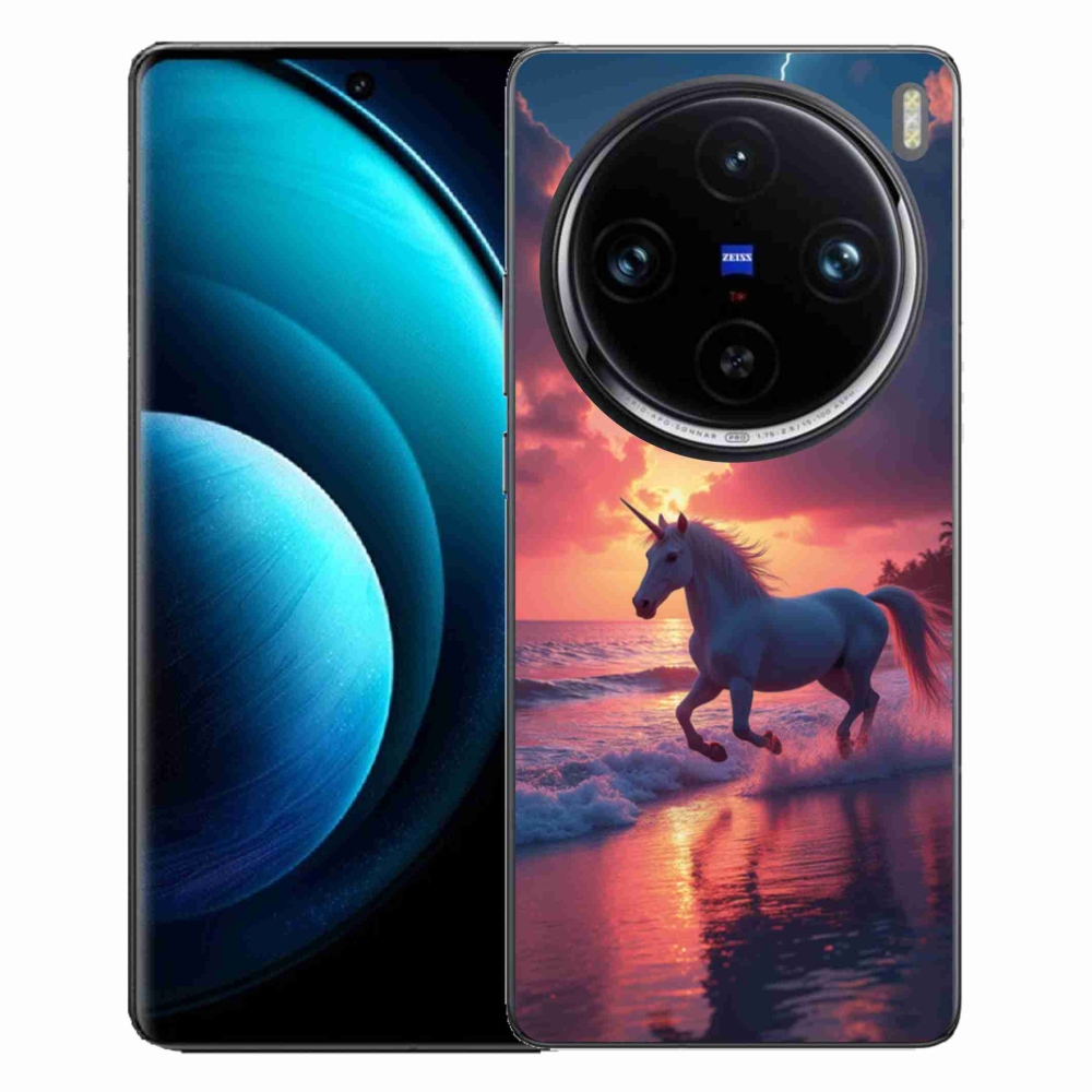 mmCase gél tok a Vivo X100 Pro 5G-hez – egyszarvú a tengerparton