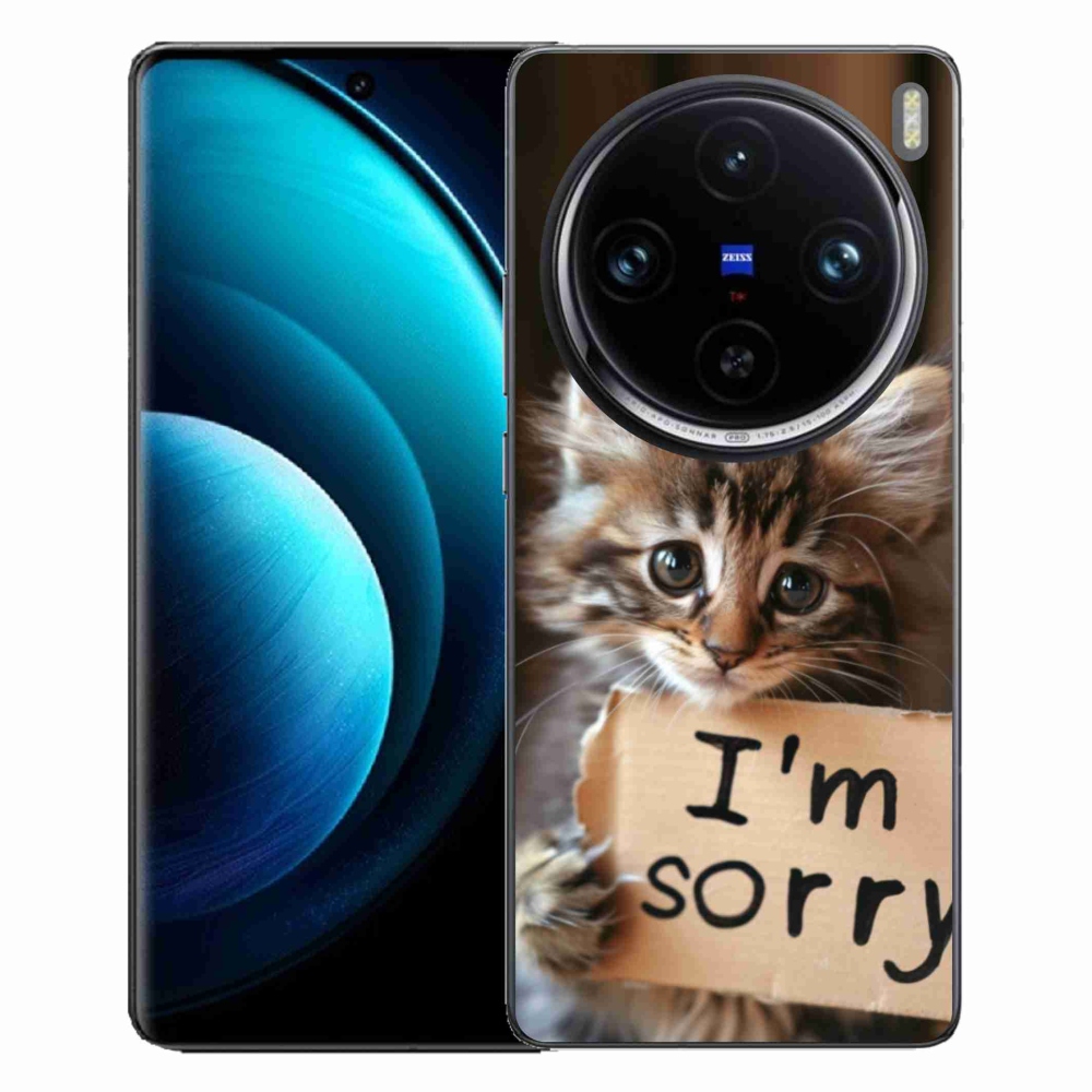 mmCase gélhuzat a Vivo X100 Pro 5G-hez – macskás mintás