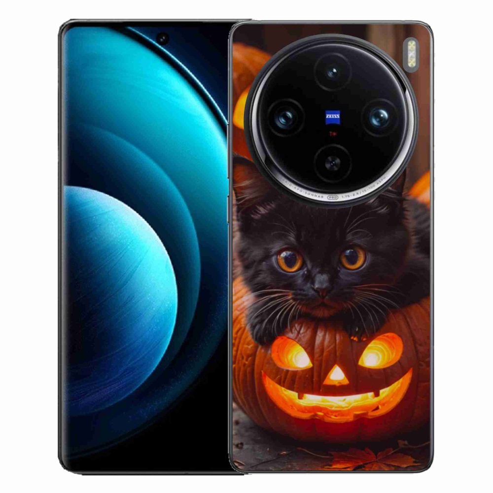 mmCase gél tok a Vivo X100 Pro 5G-hez – cica és sütőtök