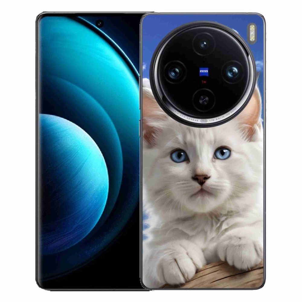 mmCase gél tok a Vivo X100 Pro 5G-hez – cica és felhők