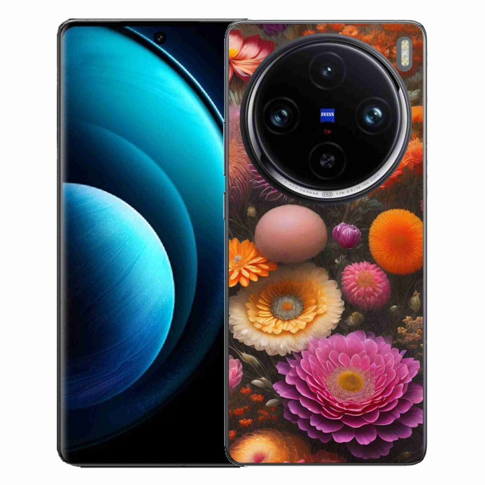 mmCase géltok a Vivo X100 Pro 5G-hez – virágkompozíció