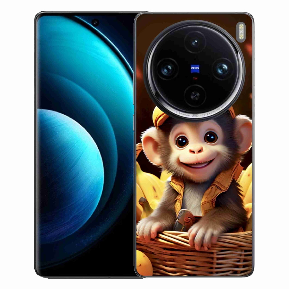 mmCase gél tok a Vivo X100 Pro 5G-hez – majom a kosárban
