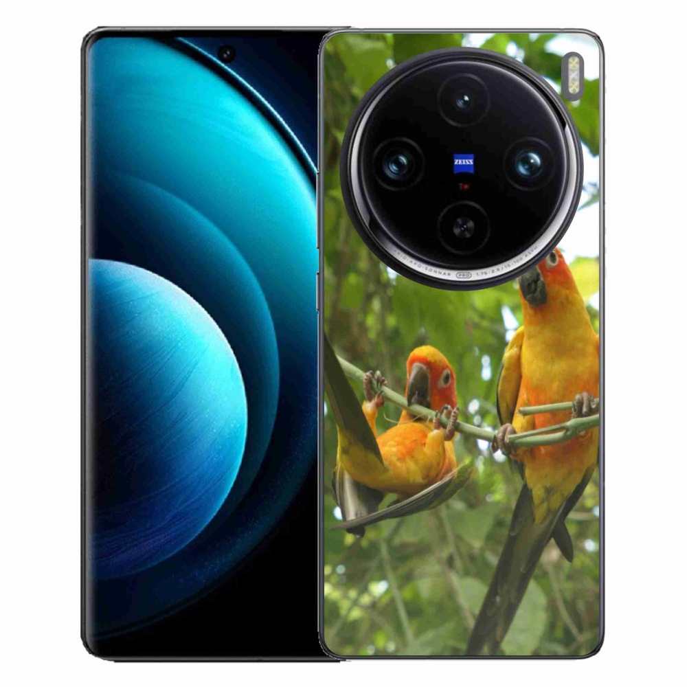 mmCase gélhuzat a Vivo X100 Pro 5G-hez – aratinga papagájok