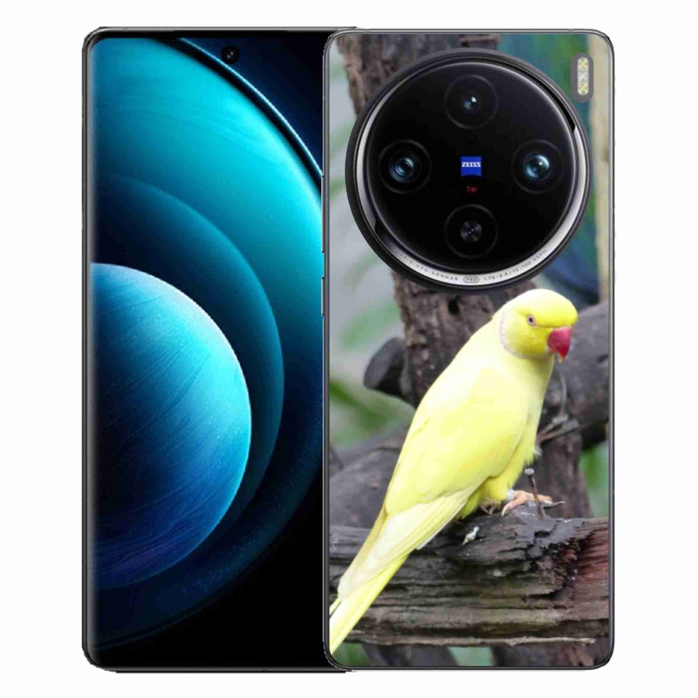 mmCase géltok a Vivo X100 Pro 5G-hez – sárga alexandri papagáj