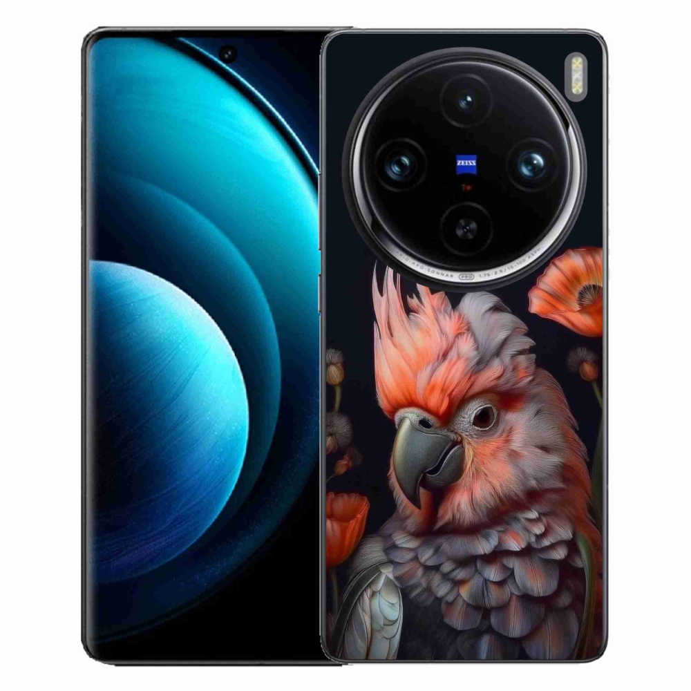 mmCase gél tok a Vivo X100 Pro 5G-hez – színes kakadu papagáj