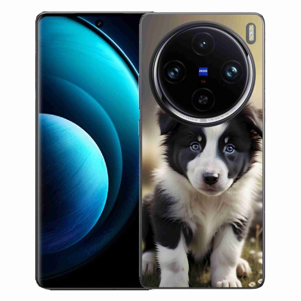 mmCase gél tok a Vivo X100 Pro 5G-hez – aranyos border collie