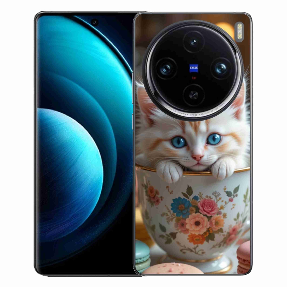 mmCase gél tok a Vivo X100 Pro 5G-hez – aranyos cica 6