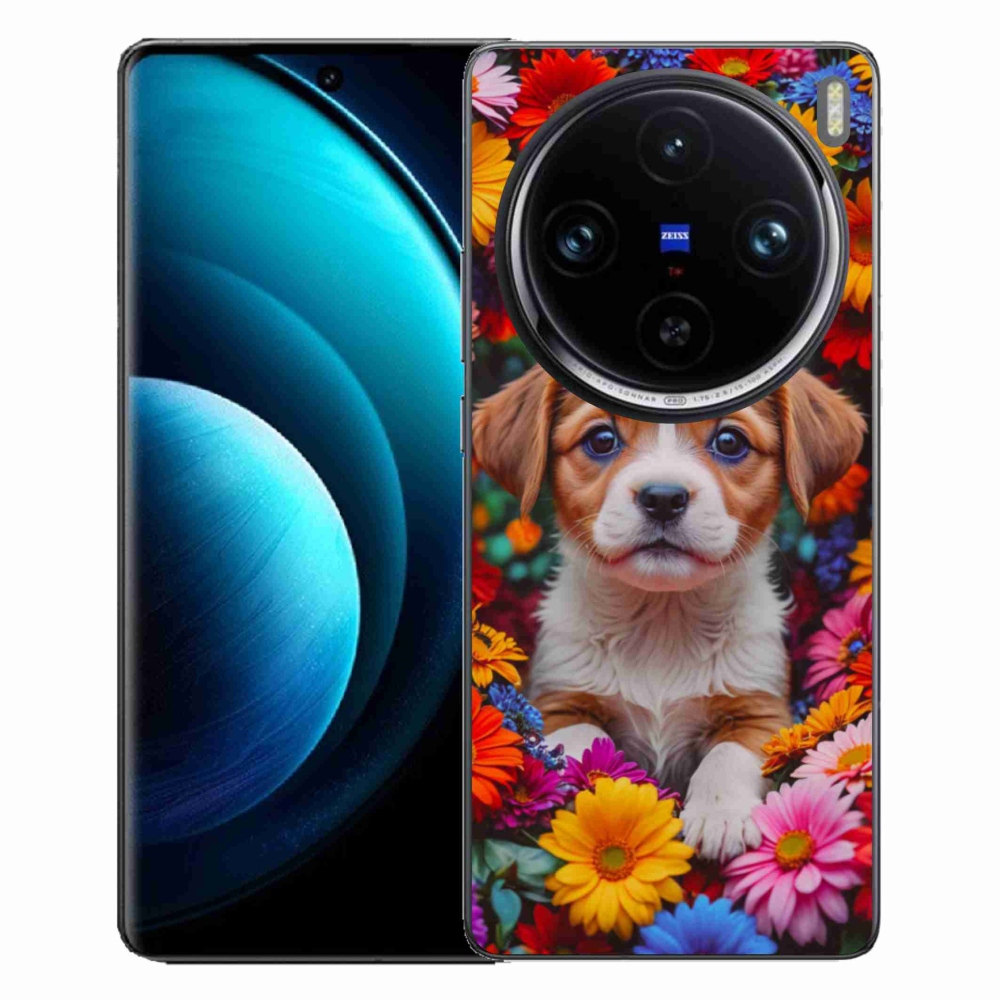 mmCase gél tok a Vivo X100 Pro 5G-hez – aranyos kiskutya