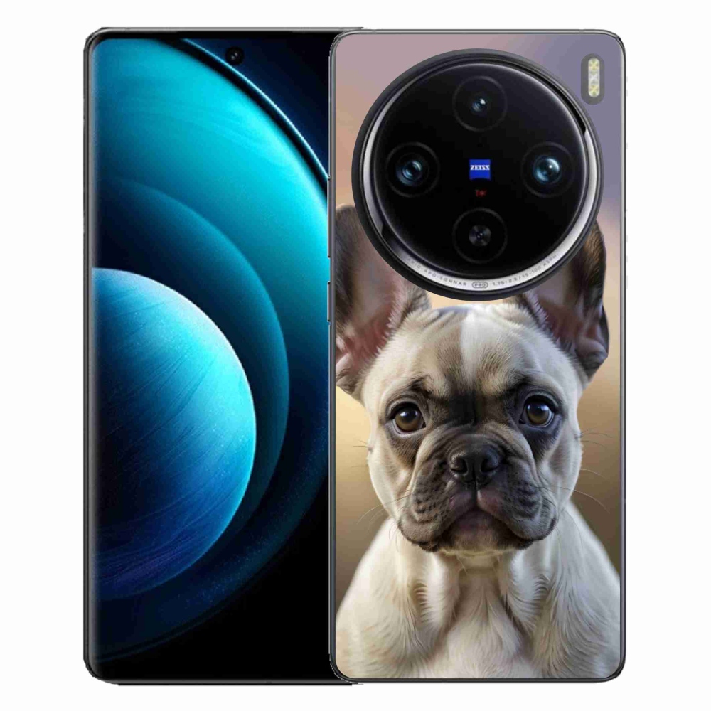 mmCase gél tok a Vivo X100 Pro 5G-hez – aranyos francia buldog