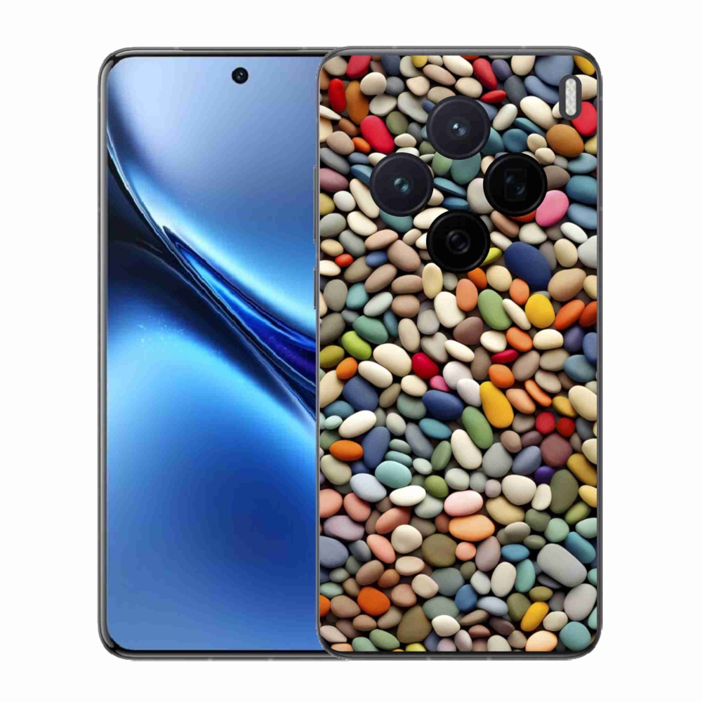Zselés borítás mmCase a Vivo X200 5G-hez - színes strasszkövek 2